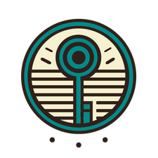 Unlock the Essence – Put ličnog rasta kroz Tzolk'in kalendar Logo Unlock the Essence aplikacije, simbol unutrašnje istine i cikličnog rasta