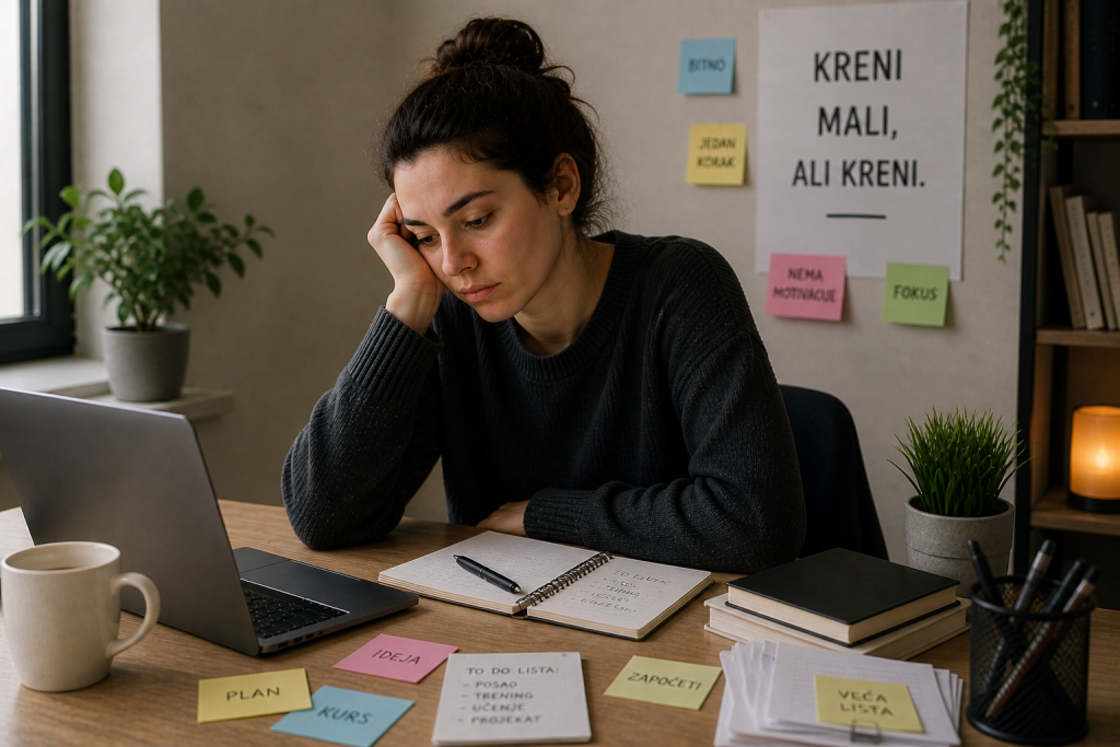 kako da se fokusiram kada nemam motivaciju i nedostatak energije
